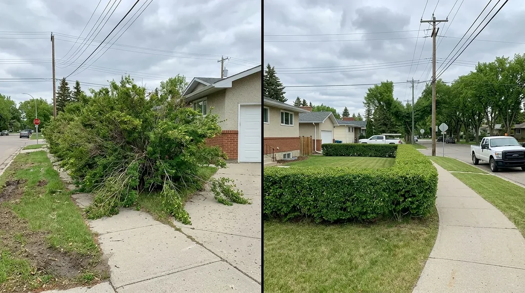 Trim or Remove? Deciding on a Mature Spruce Planted Too Close to the House